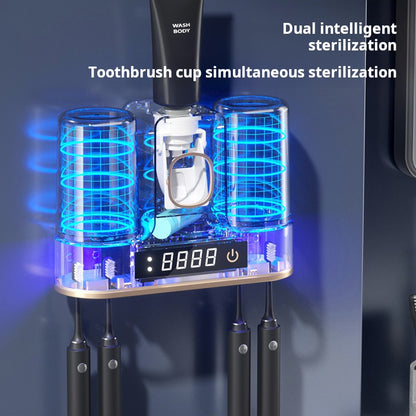 UV Smart Toothbrush Sanitizer Wall-Mounted
