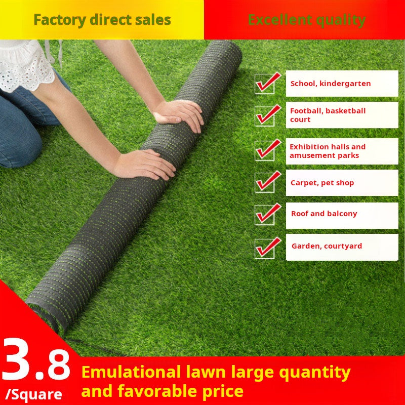 Artificial lawn mat