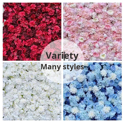 Pared de flores artificiales de 1*1m 