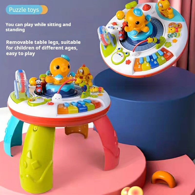 Children's Multi-functional Learning Fun Game Table Electric Early Education