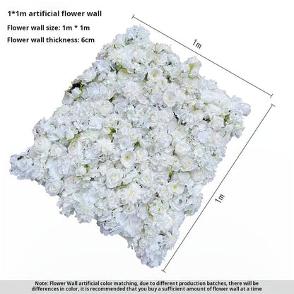 Pared de flores artificiales de 1*1m 