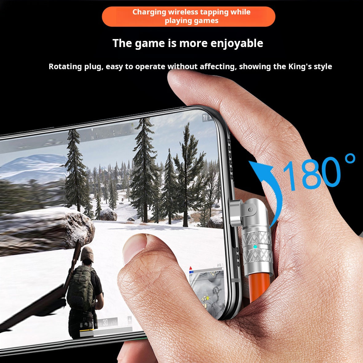 20W PD Rotating C-to-L Fast Charge Cable