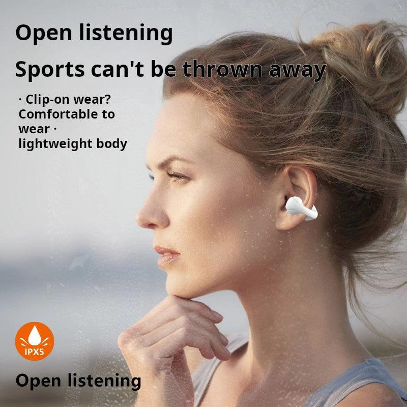 Clip-On Wireless Bluetooth Earbuds V5.3