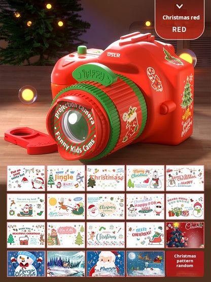 Christmas Camera Projector Light-Up Toy, Holiday Decor Gift for Kids
