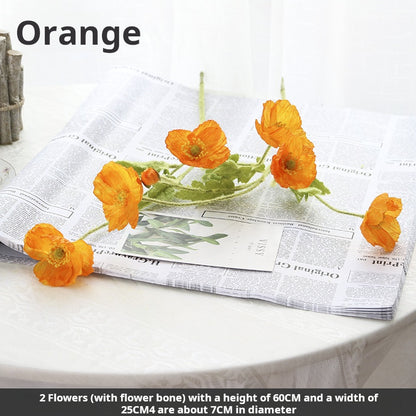 Artificial silk flower poppy flower corn poppy flower
