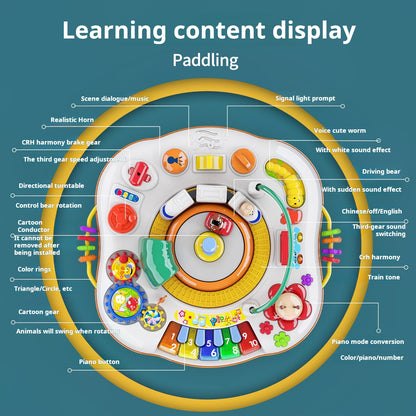 Children's Multi-functional Learning Fun Game Table Electric Early Education