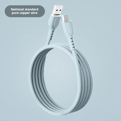 Cable de datos macaron de silicona de alambre de cobre puro 