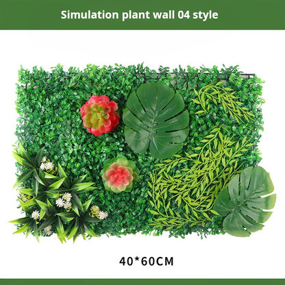 Artificial plant wall interior decoration background