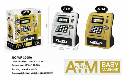 StellaLou ATM Money Bank, Password Safe for Boys and Girls