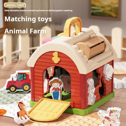 Toy Fun Cottage Baby Early Education Shape Matching Blocks