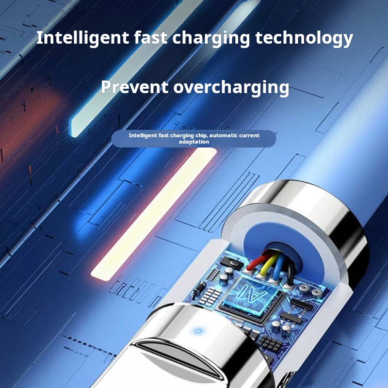 Custom Zinc Alloy Fast Charging Cable 120W