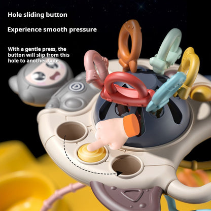 Baby Finger UFO Pull Toy Teether Grip Early Educational Toy