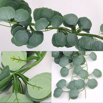 Simulation green plant eucalyptus rattan