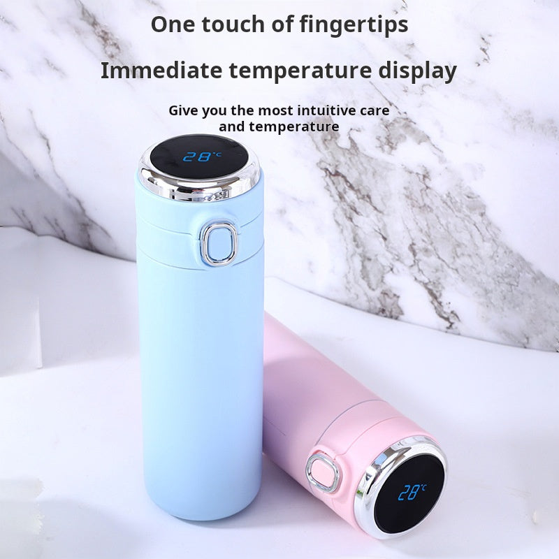 Taza aislada de acero inoxidable 304 con pantalla LED inteligente de temperatura 
