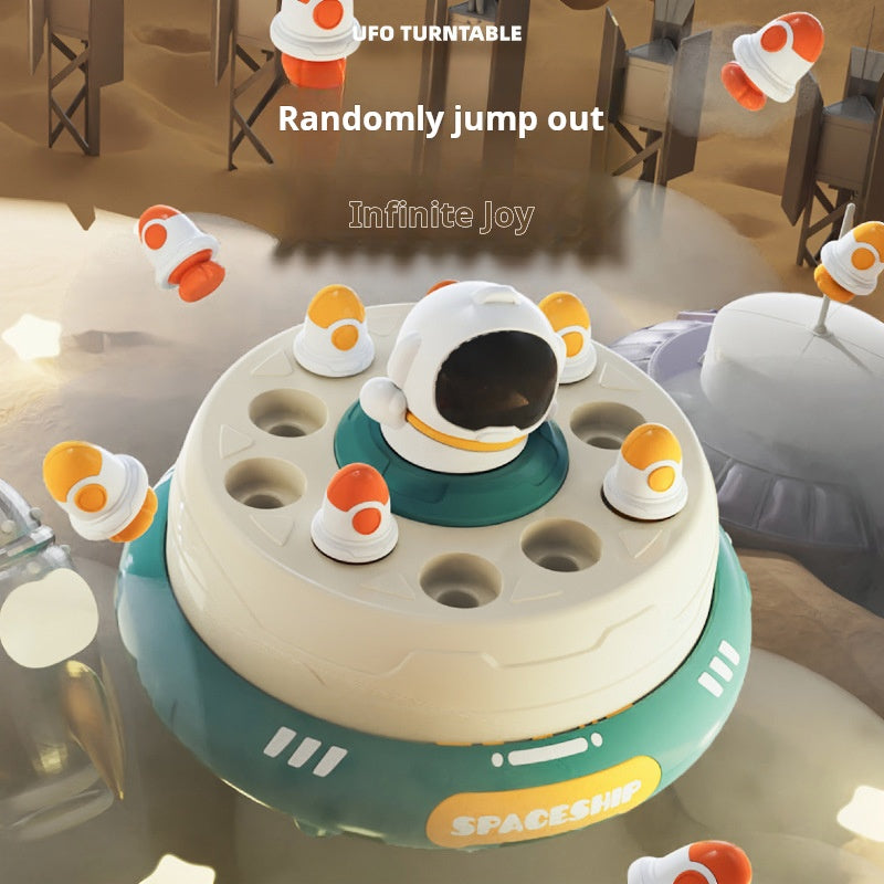 Space Disc UFO Spinner, juego de mesa interactivo, lanzacohetes, juguete educativo para niños 