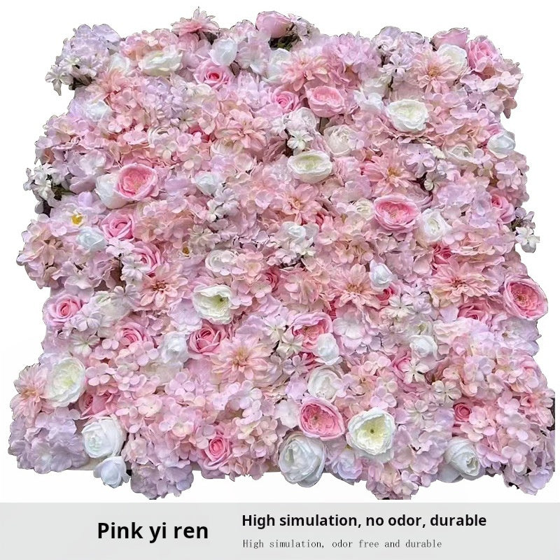 Pared de flores artificiales de 1*1m 