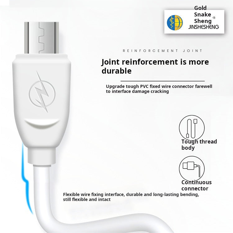 2M 2.1A Universal Charging Cable - PVC, Type-C & Apple