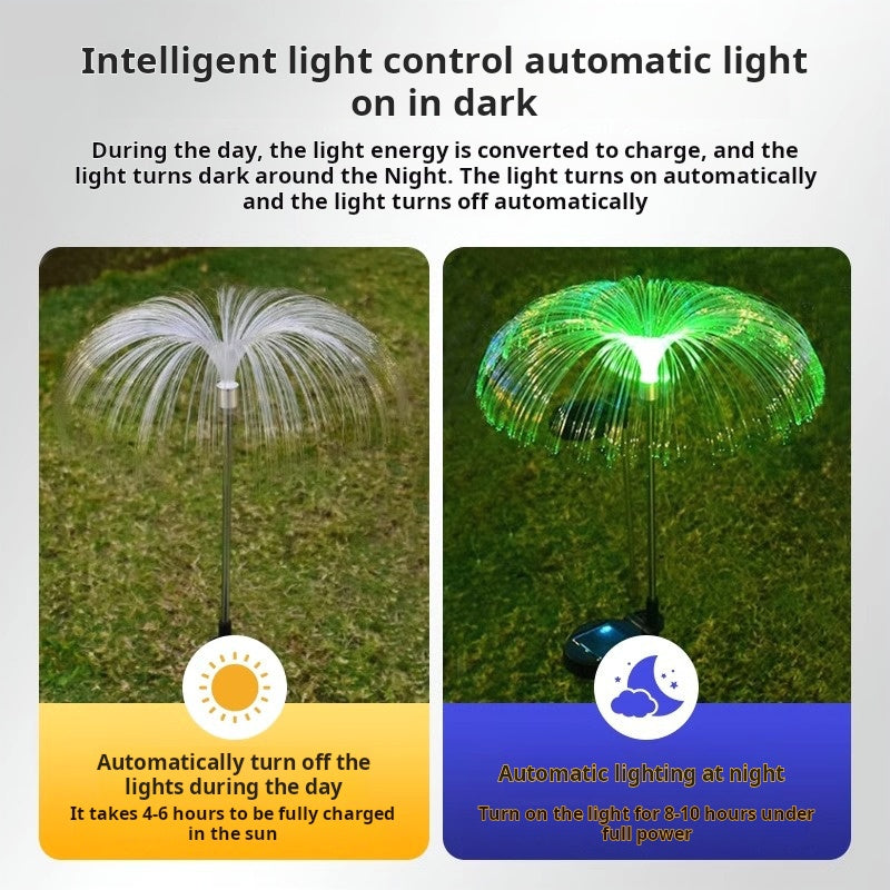 Solar lawn light garden light five-layer jellyfish light