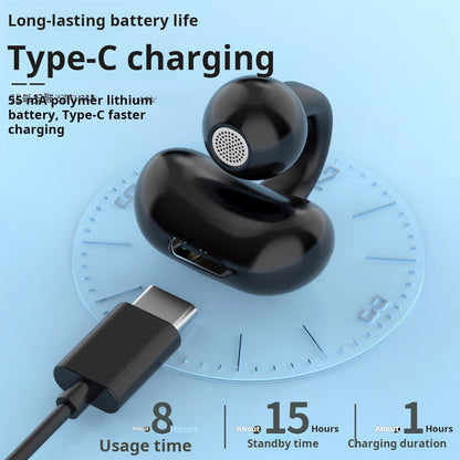 OWS clip-on single-ear Bluetooth headset