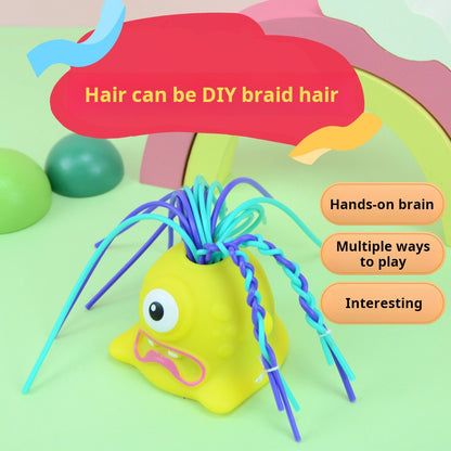 Tirando del pelo gritando pequeño monstruo alivio del estrés juguete novedoso para niños 