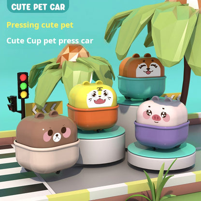 Juguete deslizante para mascotas de inercia Press-and-Go 
