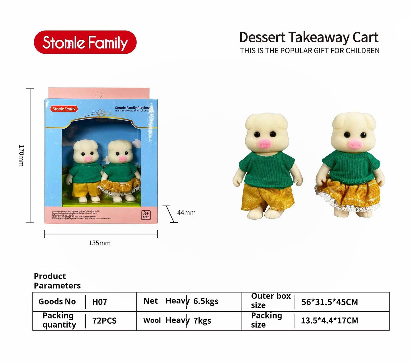 Forest Family Dollhouse Toy Villa