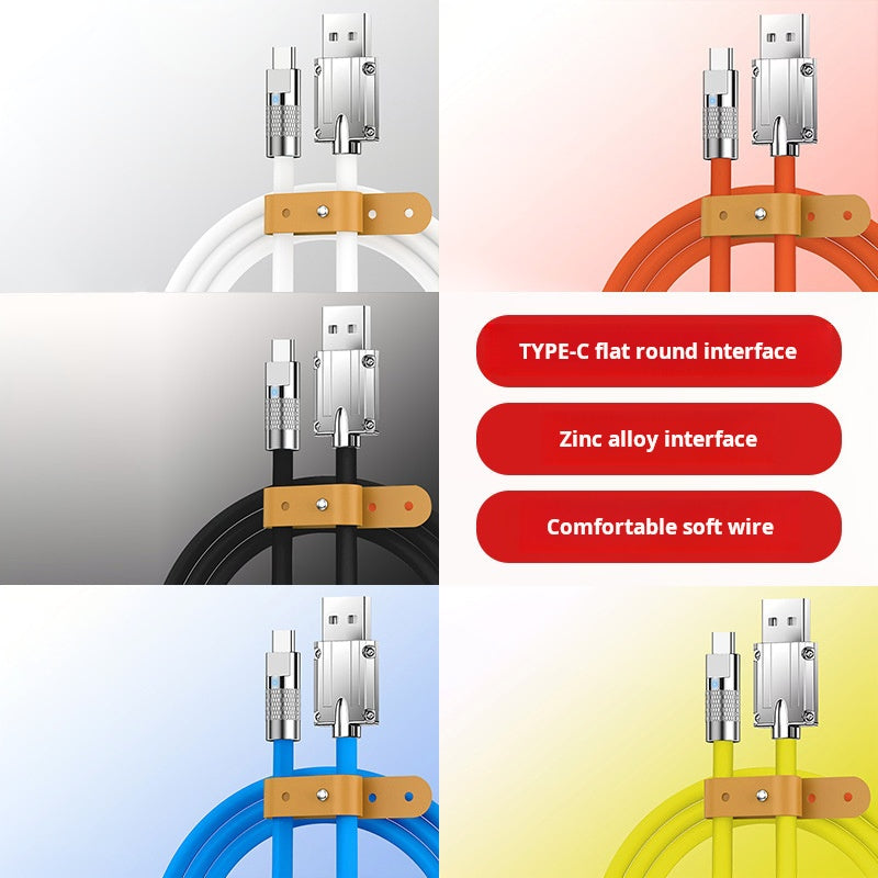 Custom Zinc Alloy Fast Charging Cable 120W