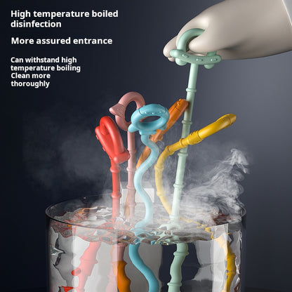 Baby Finger UFO Pull Toy Teether Grip Early Educational Toy