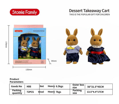 Forest Family Dollhouse Toy Villa