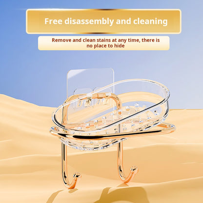 Jabonera de doble capa, jabonera con escurridor 