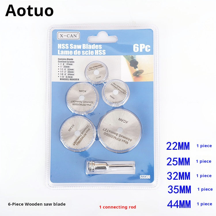 6PC Mini High-Speed Steel Saw Blade Set for Rotary Tools