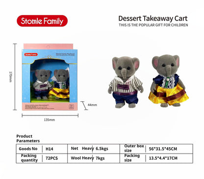 Forest Family Dollhouse Toy Villa