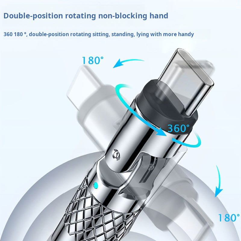 540 degree universal swivel data cable
