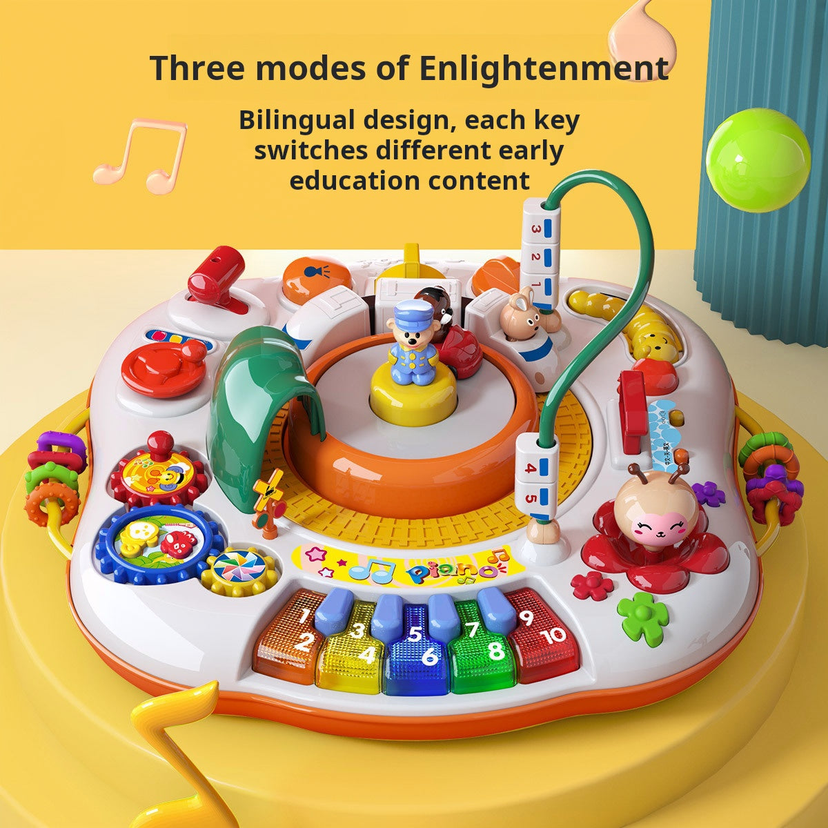 Children's Multi-functional Learning Fun Game Table Electric Early Education