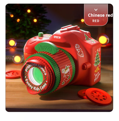 Christmas Camera Projector Light-Up Toy, Holiday Decor Gift for Kids