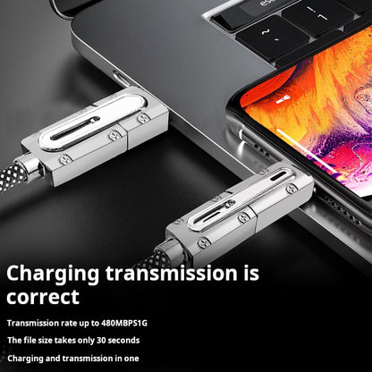 Braided 2 to 2 data cable for Apple