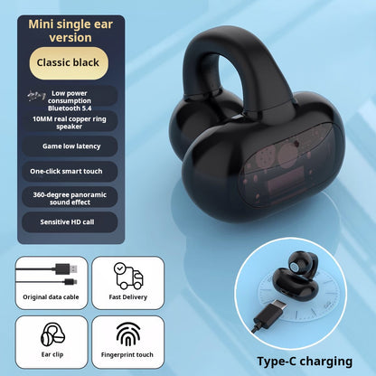 OWS clip-on single-ear Bluetooth headset