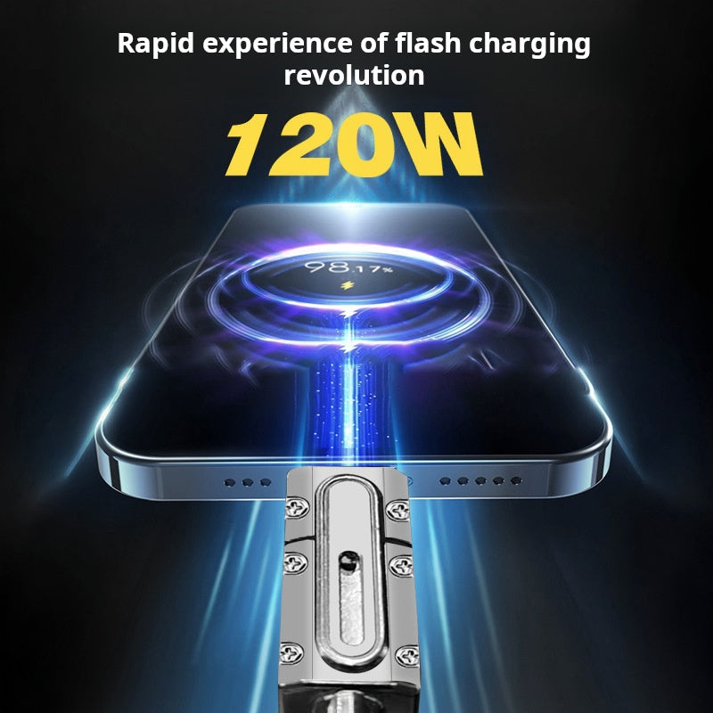 Braided 2 to 2 data cable for Apple