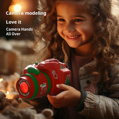 Christmas Camera Projector Light-Up Toy, Holiday Decor Gift for Kids