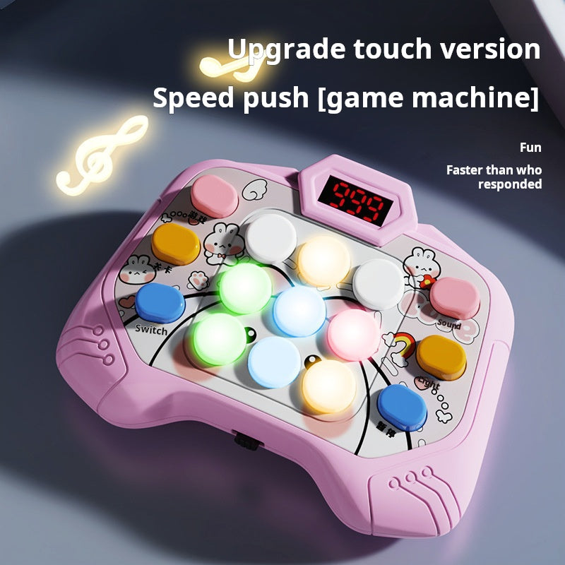 Presione y empuje el juguete para niños Speed ​​Challenge Game Machine Mole 