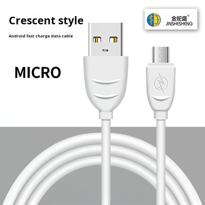 2M 2.1A Universal Charging Cable - PVC, Type-C & Apple