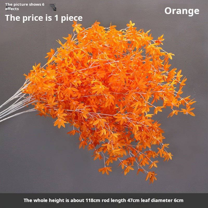 Background with decorative maple leaves