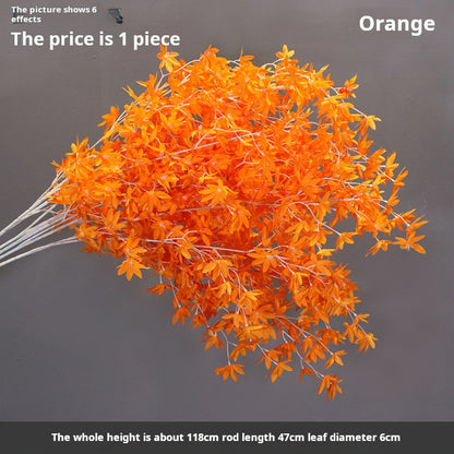 Background with decorative maple leaves