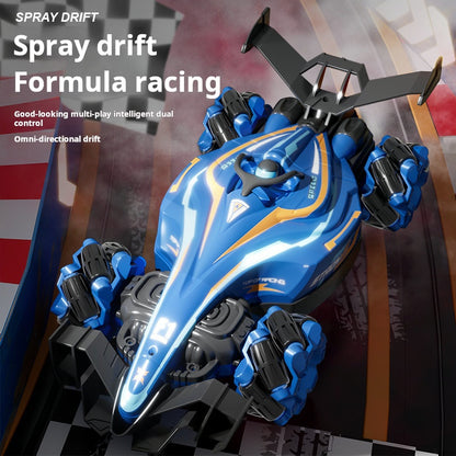 Coche de deriva con control remoto y juguete duradero 4WD F1 de alta velocidad en aerosol 