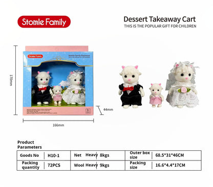 Forest Family Dollhouse Toy Villa