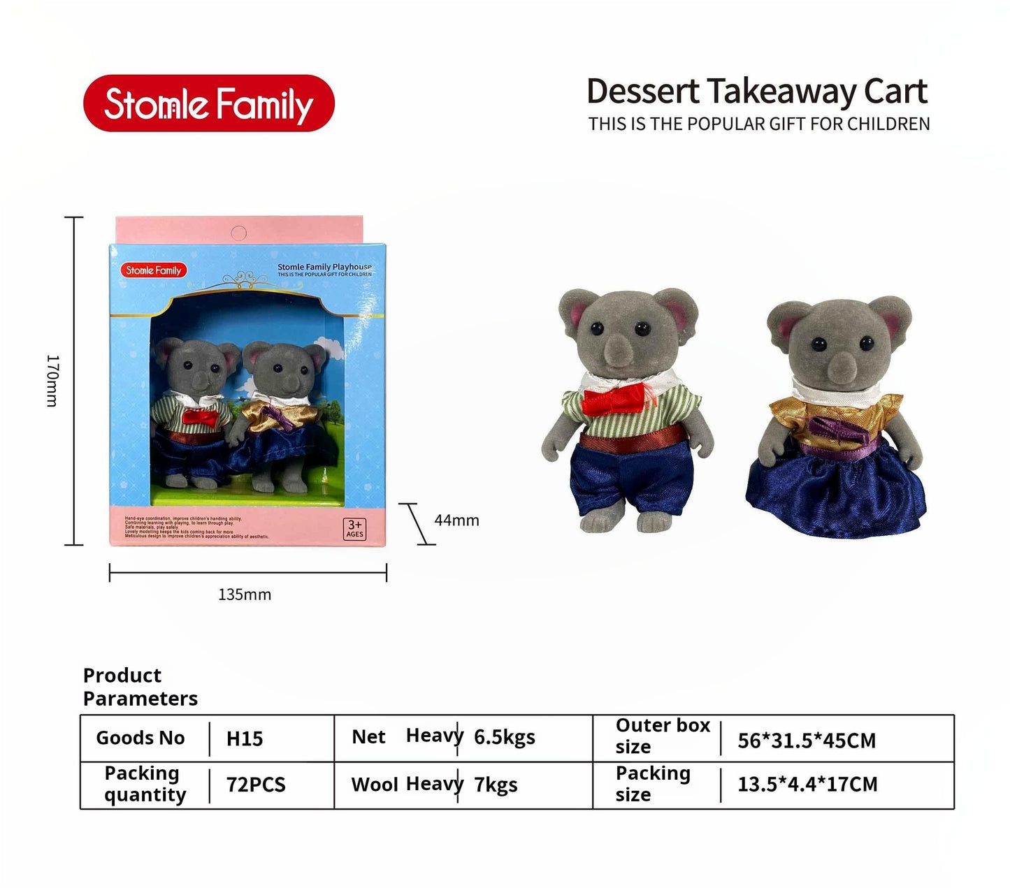 Forest Family Dollhouse Toy Villa