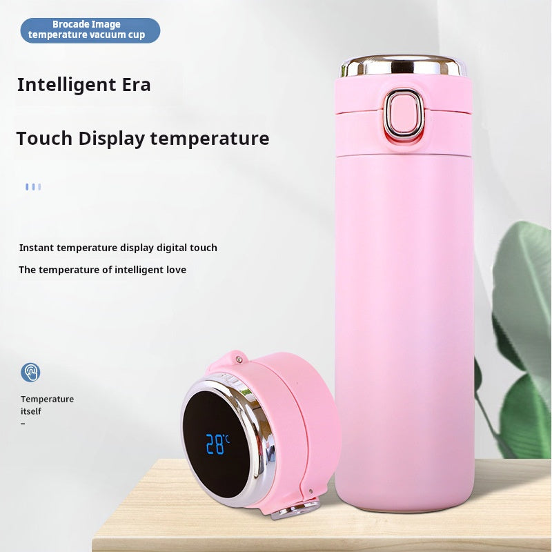 Taza aislada de acero inoxidable 304 con pantalla LED inteligente de temperatura 