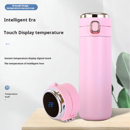 Taza aislada de acero inoxidable 304 con pantalla LED inteligente de temperatura 
