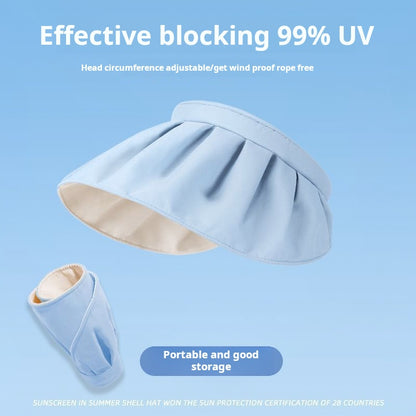 UPF50+ Shell Sun Hat Women's Summer