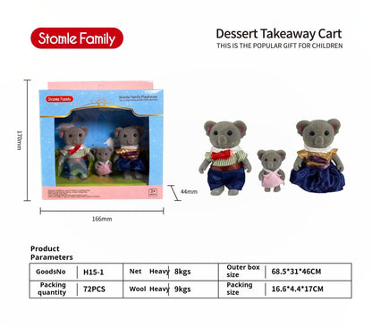 Forest Family Dollhouse Toy Villa